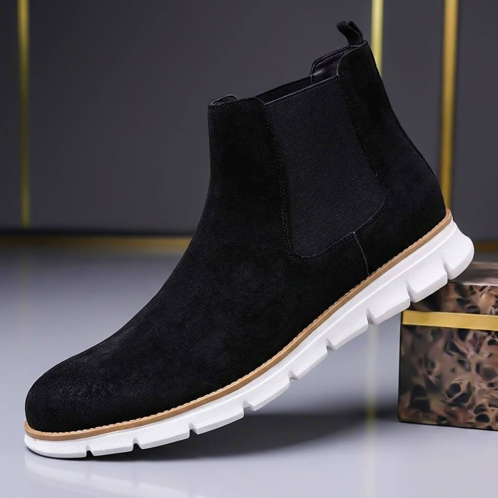 Robert | Zeitlose und elegante italienische Prestige Wildleder Stiefel 2