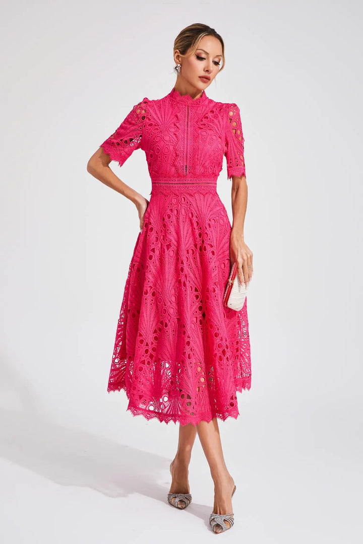 Rosalinda | Elegantes Festliches Kleid für Damen – Romantisches Midikleid für Hochzeitsgast 3