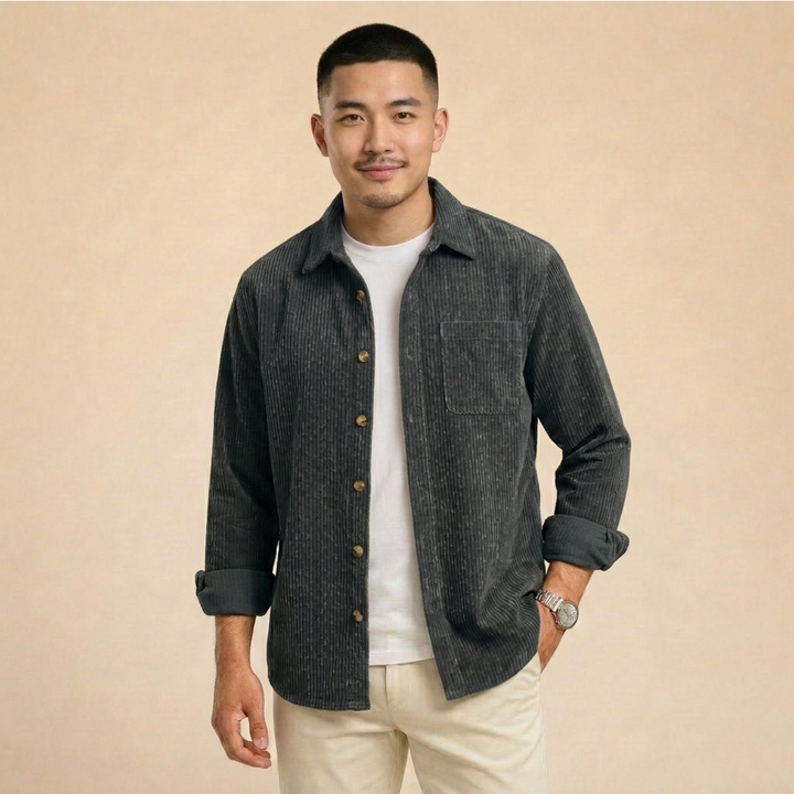 Rowan | Klassisches und bequemes Cordhemd 0