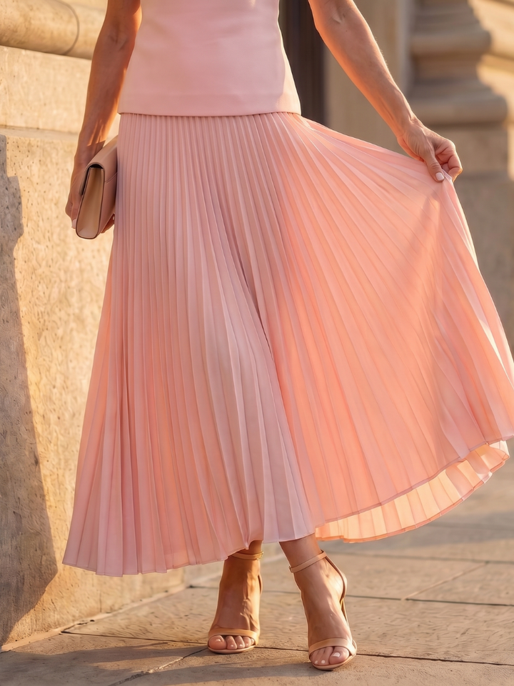 Sarina | Elegantes Damen Set – Strukturierter Oberteil & Fließender Faltenrock für Stilbewusste 7