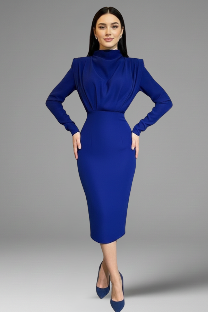 Sarina | Elegantes Maxikleid Langarm für Damen – Festlich &amp; Zeitlos 10