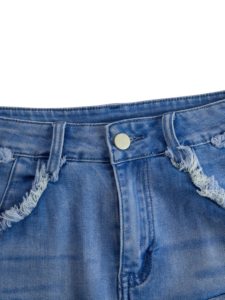 Sarina | Trendiger Schwarzer Minirock für Damen – Hohe Taille & Fransen 5