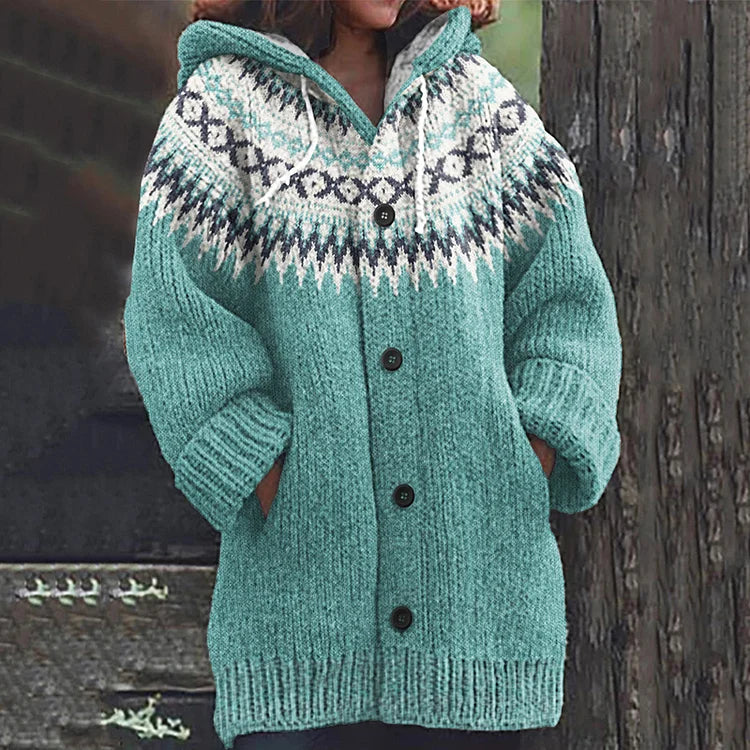 Selina | Warme Damenstrickjacke mit elegantem Muster 2