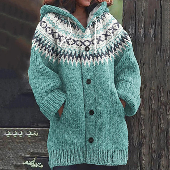 Selina | Warme Damenstrickjacke mit elegantem Muster 2