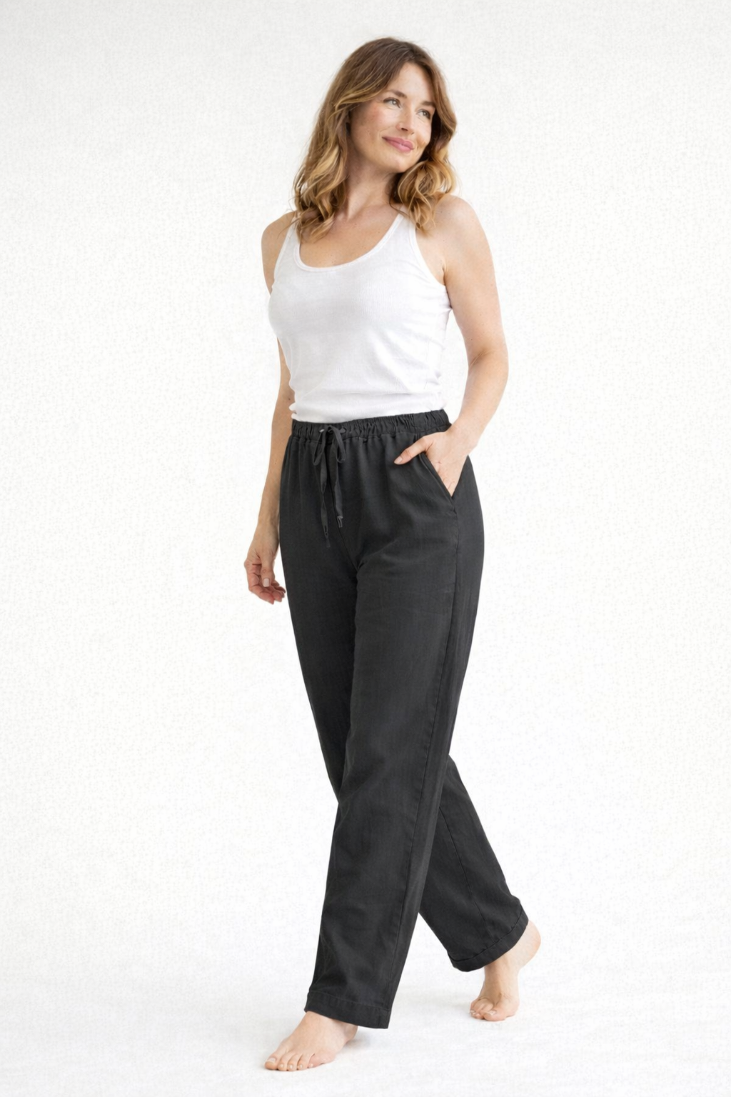 Senanur | Bequeme Damenhose mit hohem Bund 1