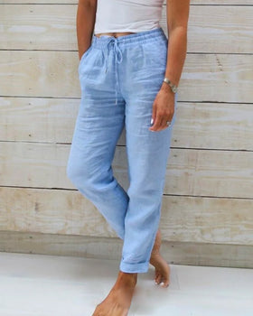Senanur | Bequeme Damenhose mit hohem Bund 5