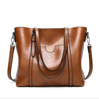 Victoria | Elegant and Spacious Oil Wax Tote Bag for Women