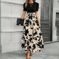 Ivy | Elegantes Maxi-Kleid mit botanischem Print