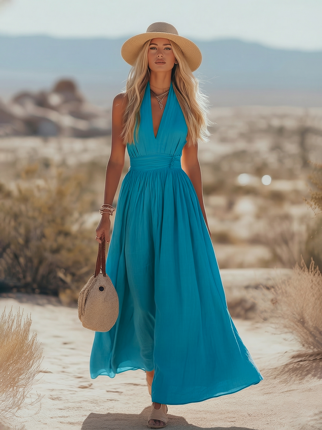 Sienna | Elegantes, Fließendes Maxikleid für Damen – Ideal für den Sommer & Lange Kleider 2