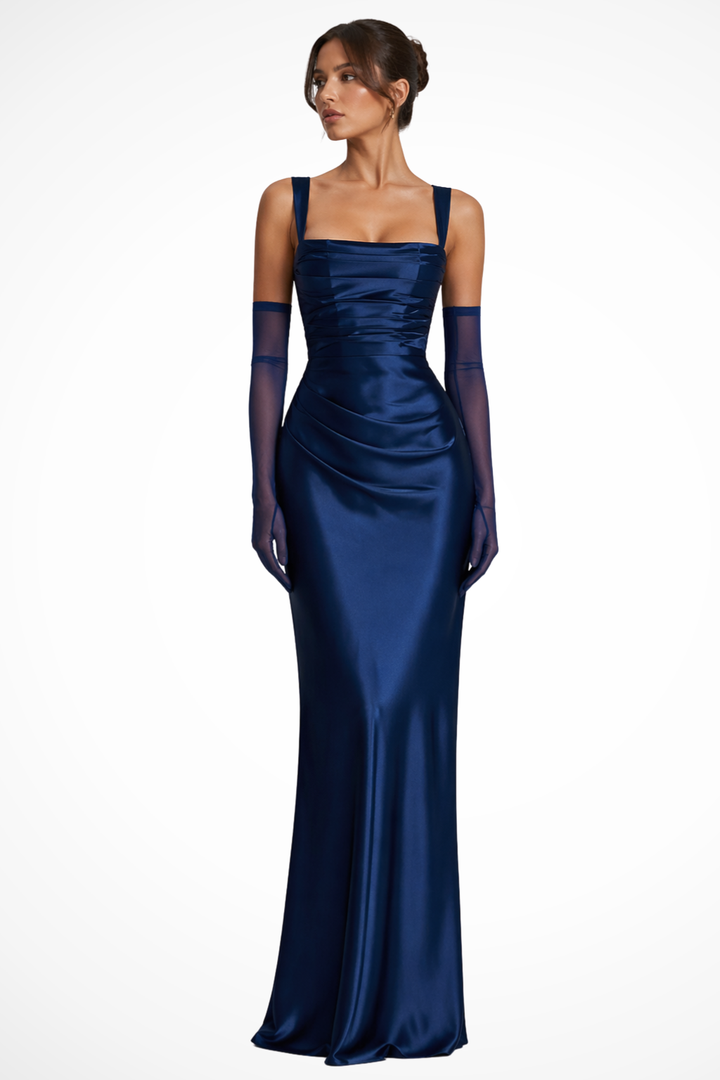 Sienna | Elegantes, Fließendes &amp; Dramatisches Maxikleid aus Satin 3