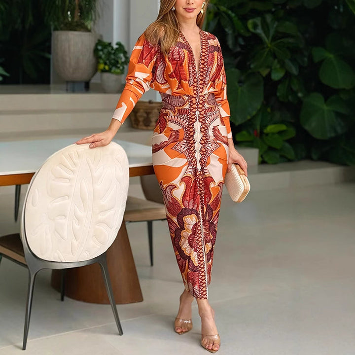 Sienna | Elegantes, Geometrisches & Figurbetontes Festliches Kleid für Damen 0