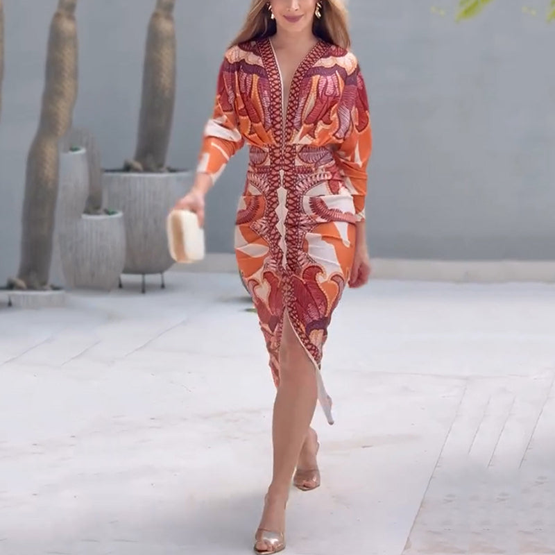 Sienna | Elegantes, Geometrisches & Figurbetontes Festliches Kleid für Damen 1