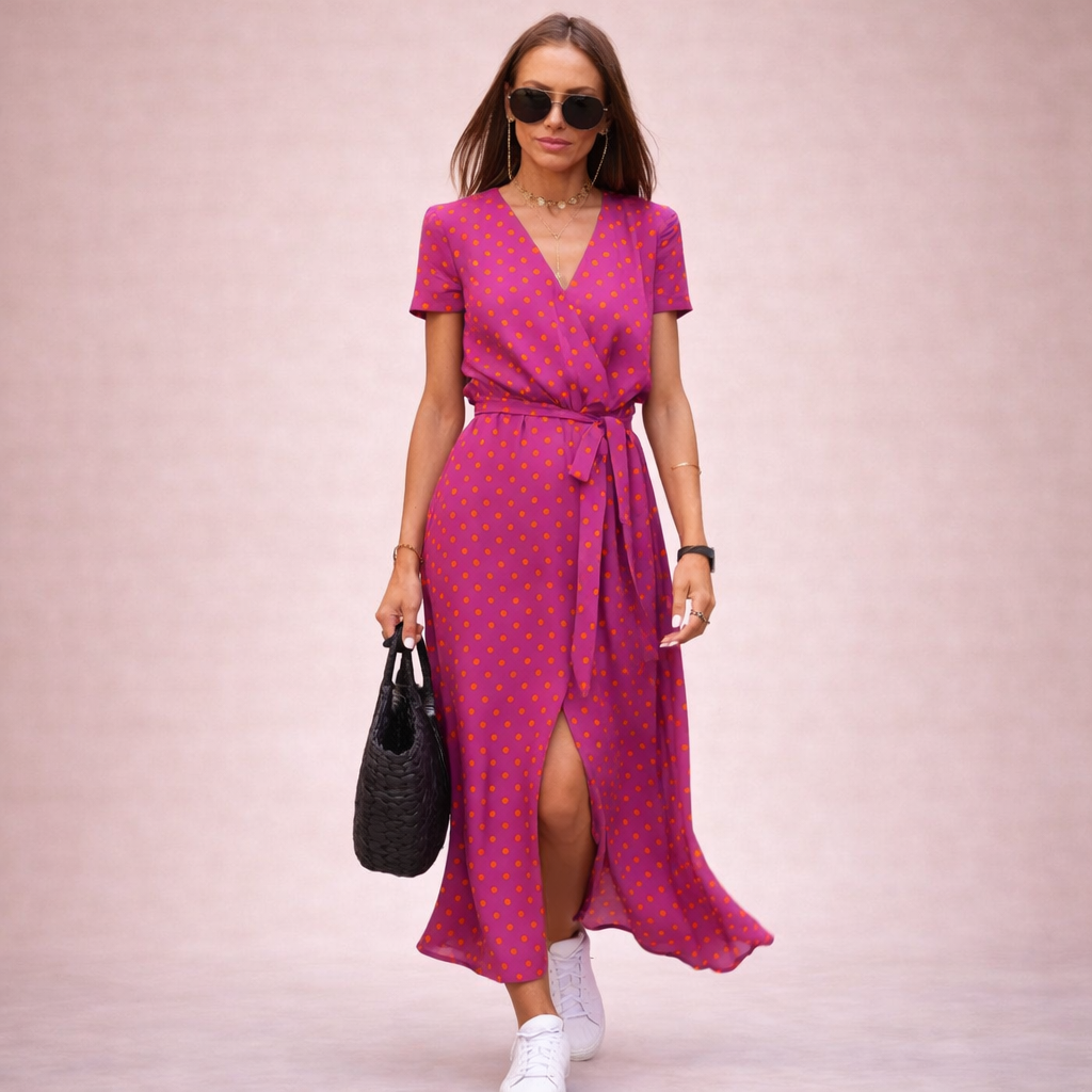 Sienna | Luftiges, geblümtes Wickelkleid im Sommerstil 2