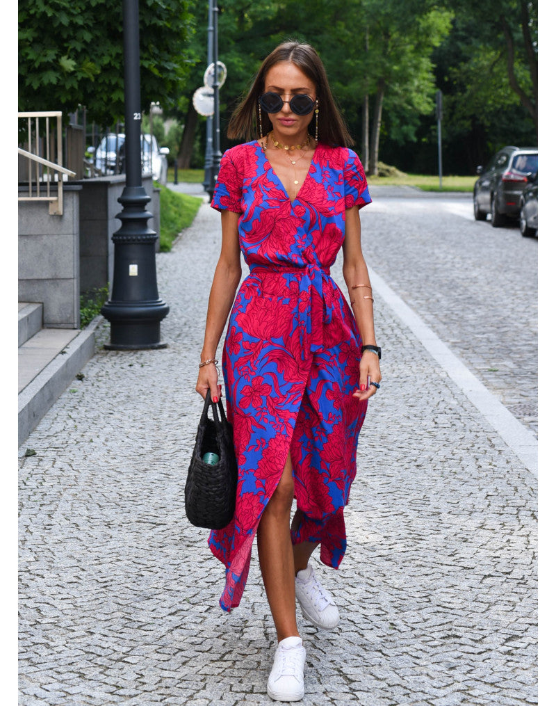 Sienna | Luftiges, geblümtes Wickelkleid im Sommerstil 4