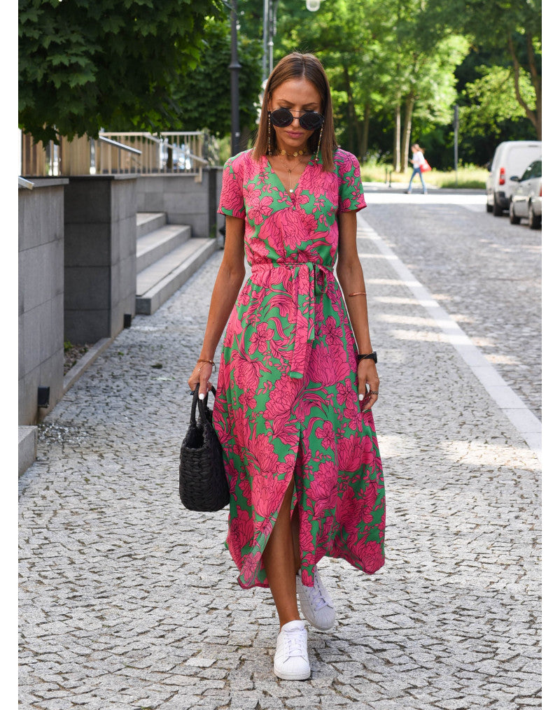 Sienna | Luftiges, geblümtes Wickelkleid im Sommerstil 6