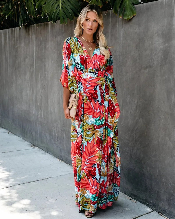 Sienna | Maxikleid Sommer Boho Stil Elegantes Wickeldesign Atemberaubend 1