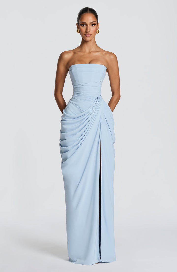 Sienna | Maxikleid Sommer Festlich Trägerlos Elegant Tailliert 1