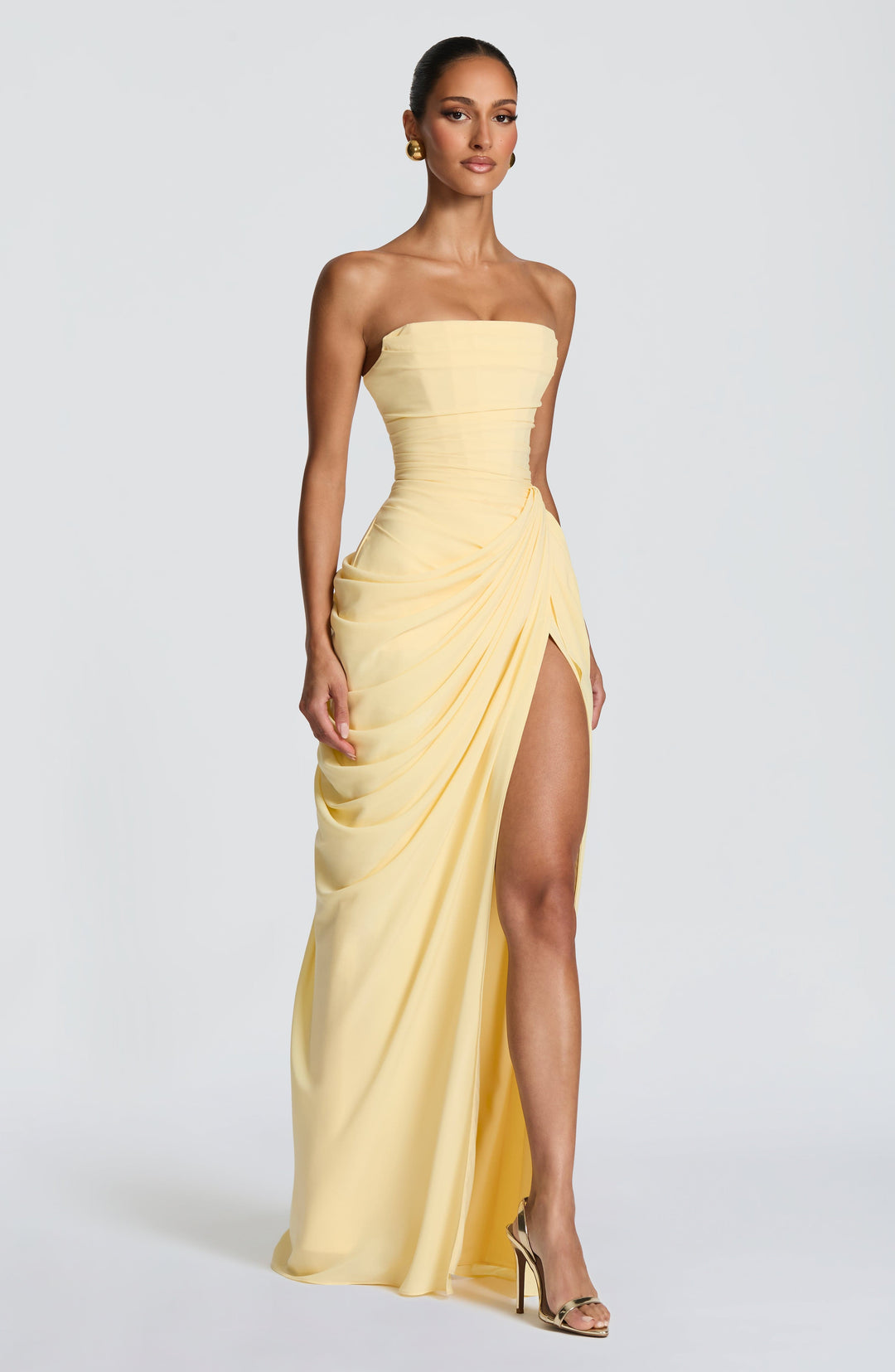 Sienna | Maxikleid Sommer Festlich Trägerlos Elegant Tailliert 3