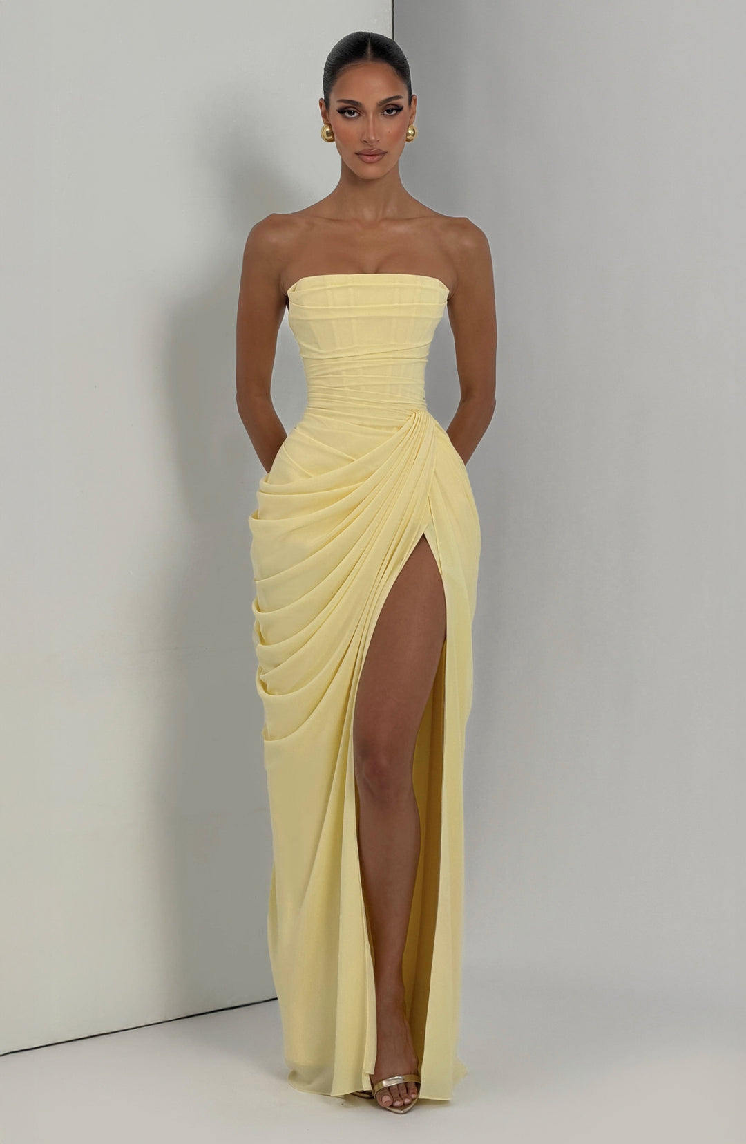 Sienna | Maxikleid Sommer Festlich Trägerlos Elegant Tailliert 7