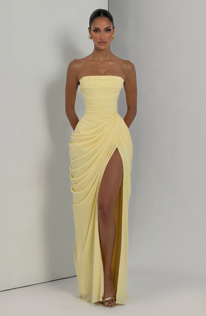 Sienna | Maxikleid Sommer Festlich Trägerlos Elegant Tailliert 7