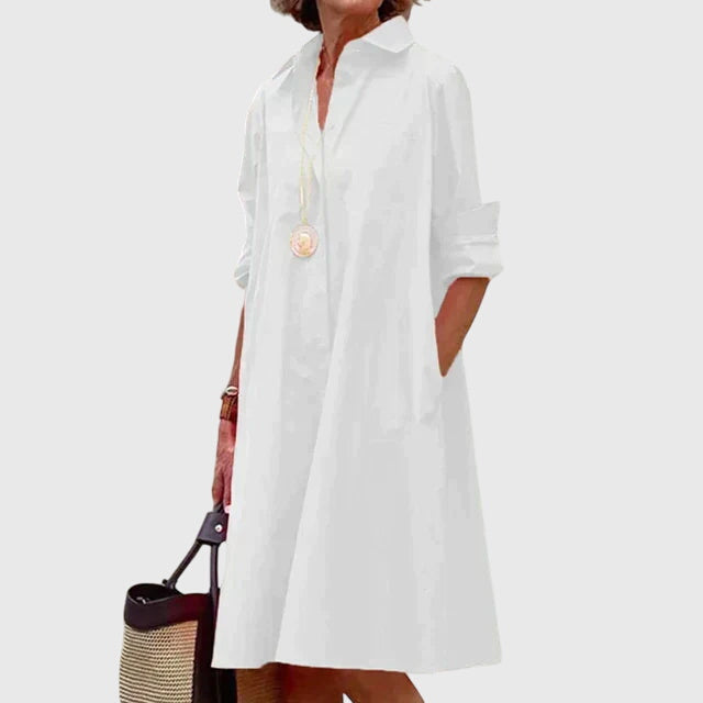 Sloane | Elegantes, Fließendes & Praktisches Freizeitkleid für Damen mit Taschen 3