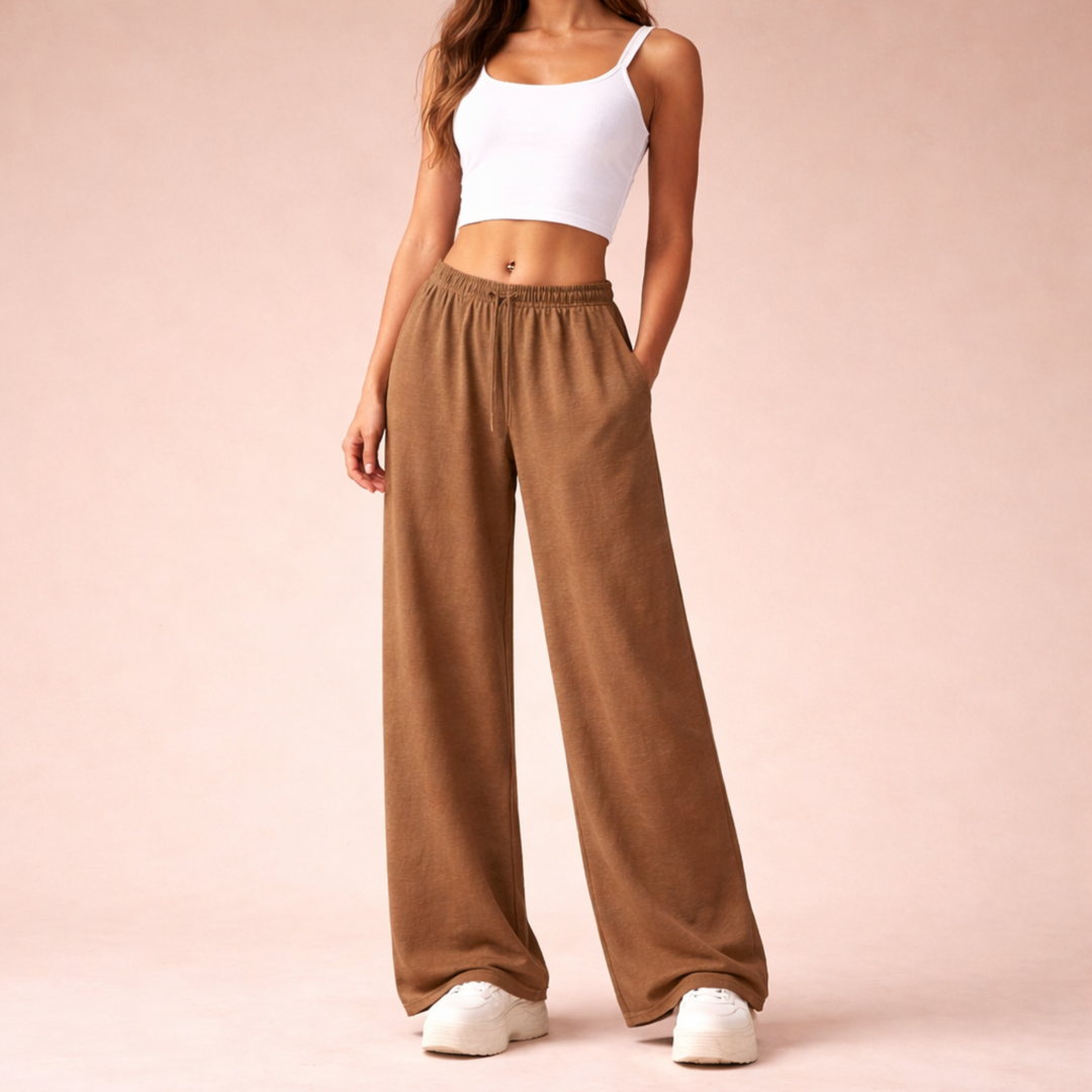 Sofia | Jogginghose Damen Weit Bequem Sportlich Elegante Passform 7