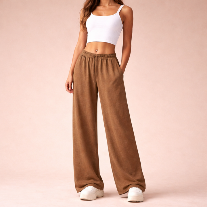 Sofia | Jogginghose Damen Weit Bequem Sportlich Elegante Passform 7
