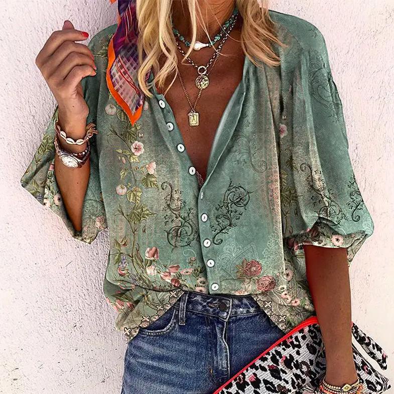 Sofia | Lässige und leichte Damen Boho Bluse 0