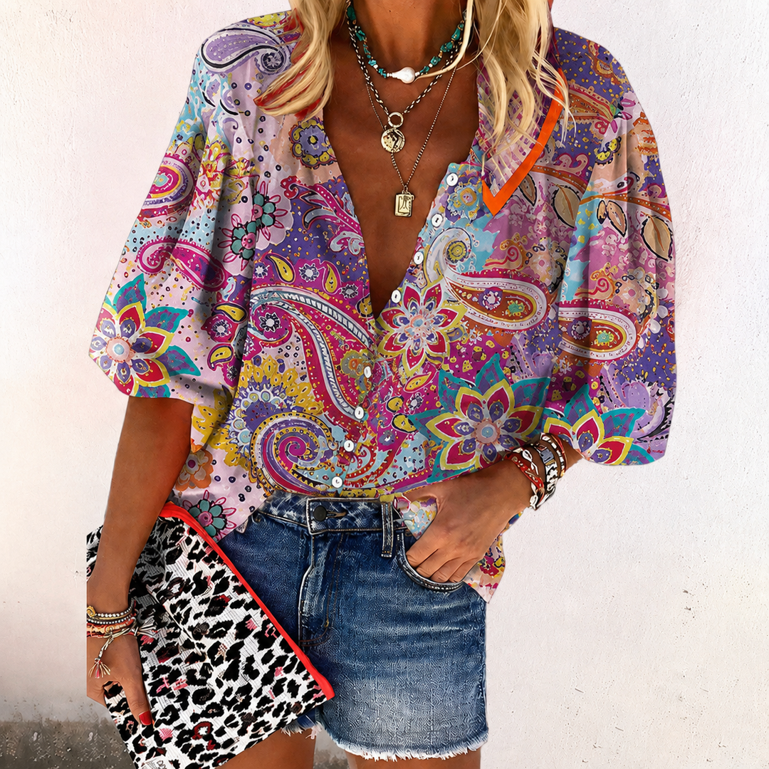 Sofia | Lässige und leichte Damen Boho Bluse 1