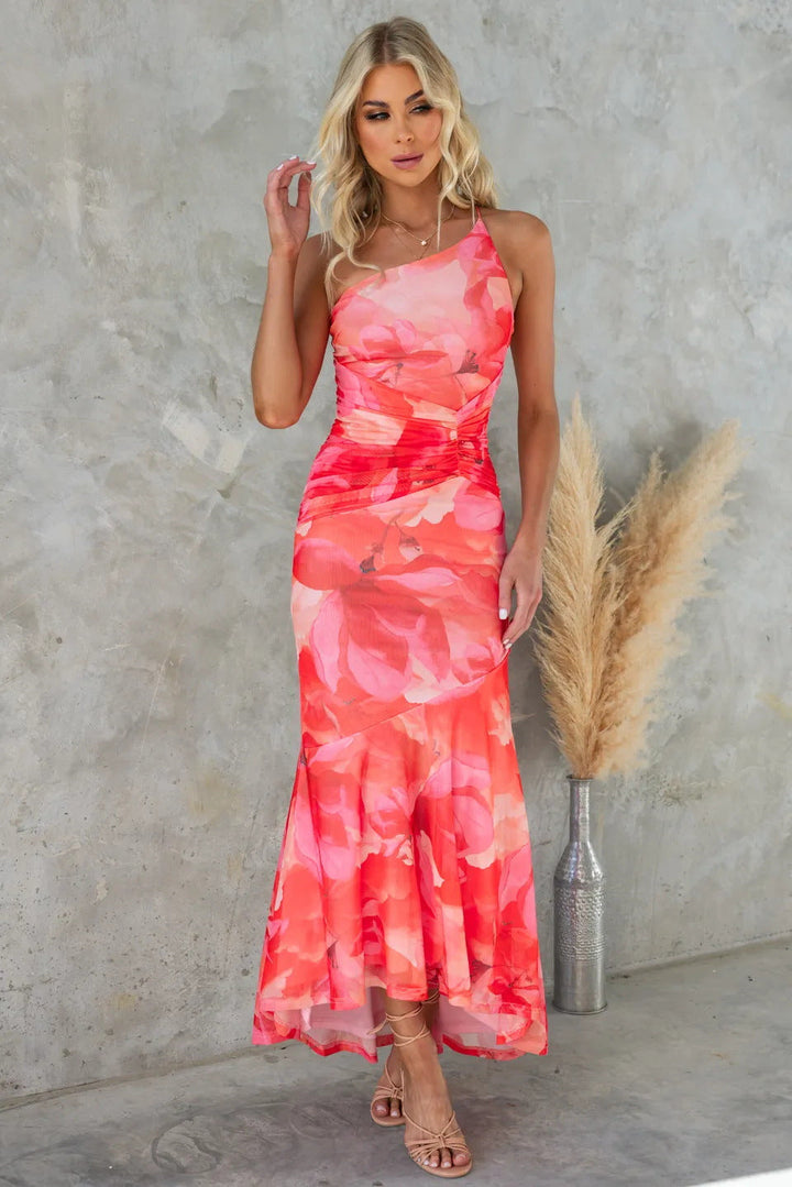 Soleil | Damenkleid Blumenkleid Elegant Sommer Stil Schmeichelnder Fit 2