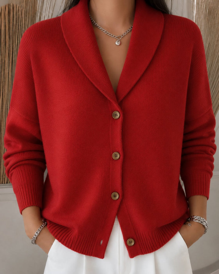Sophia | Bequeme und warme Strickjacke mit Kragen 2