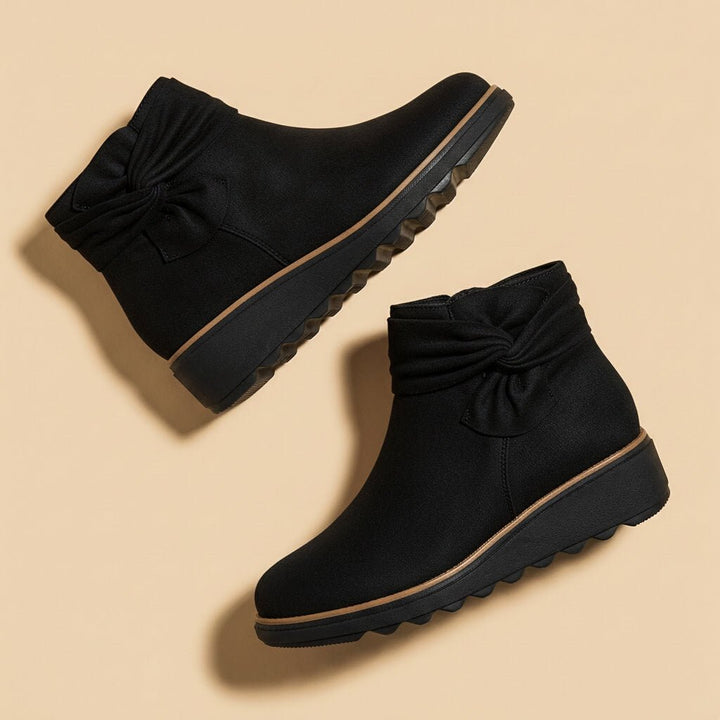 Sophia | Elegante Wildleder-Stiefel mit Schleifen Akzent 5