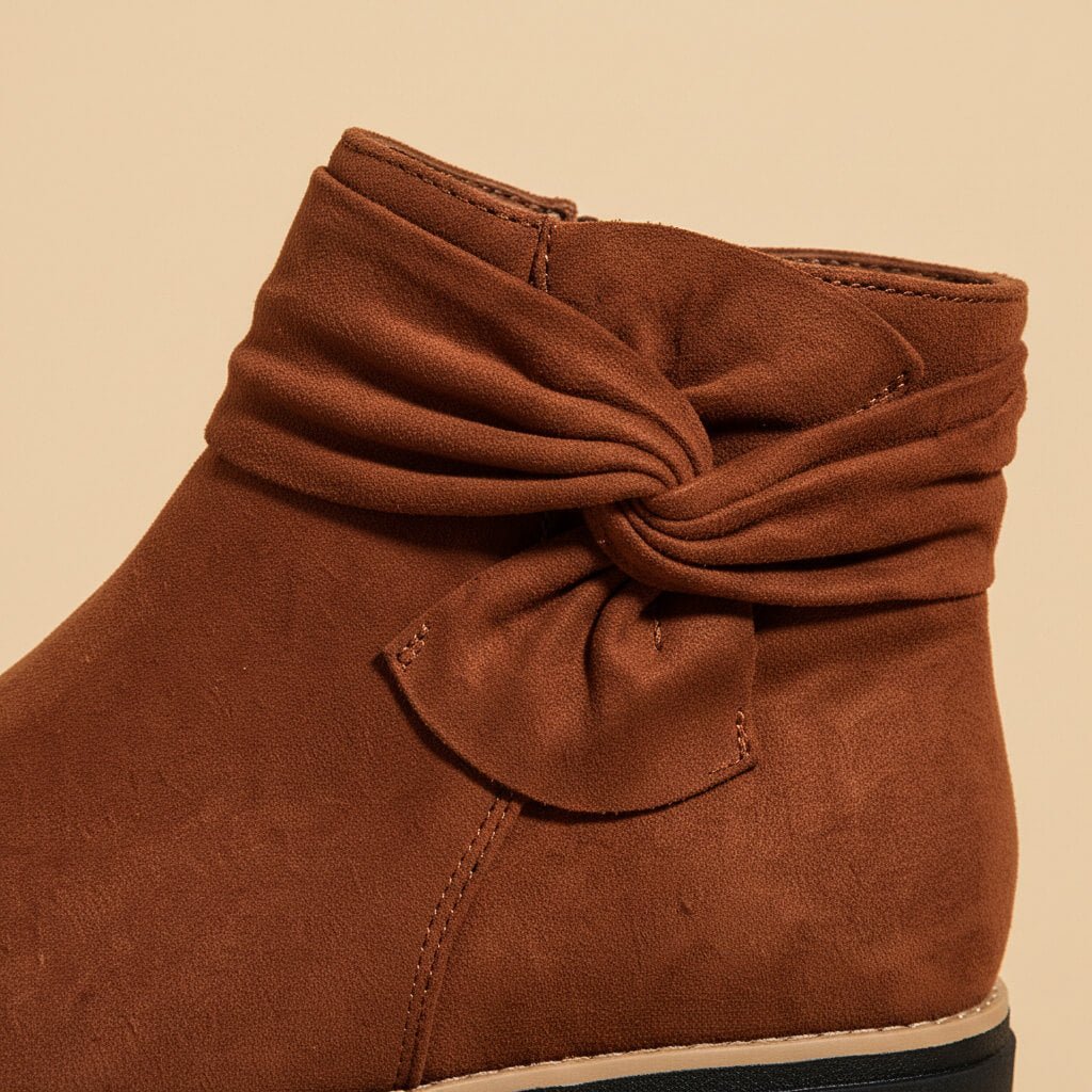 Sophia | Elegante Wildleder-Stiefel mit Schleifen Akzent 6