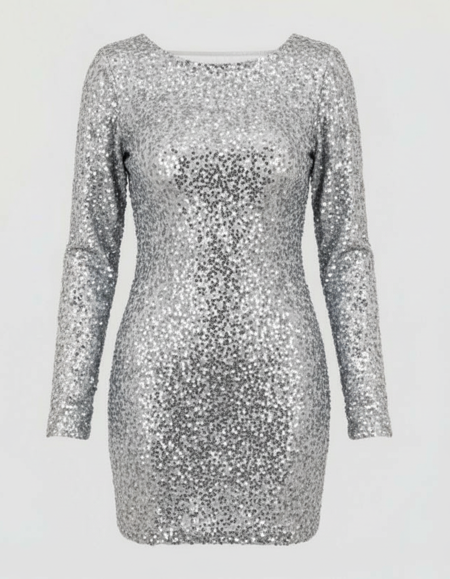 Sophia | Glamouröses Pailletten Cocktailkleid 8
