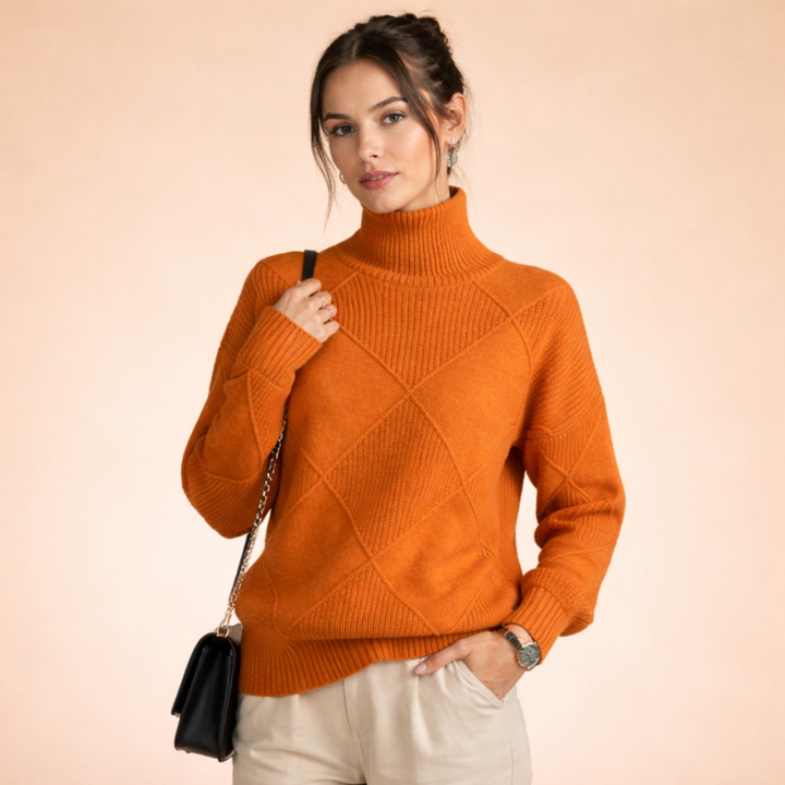Sophia | Luxuriöser Kaschmir-Rollkragenpullover für Stil und Wärme 1