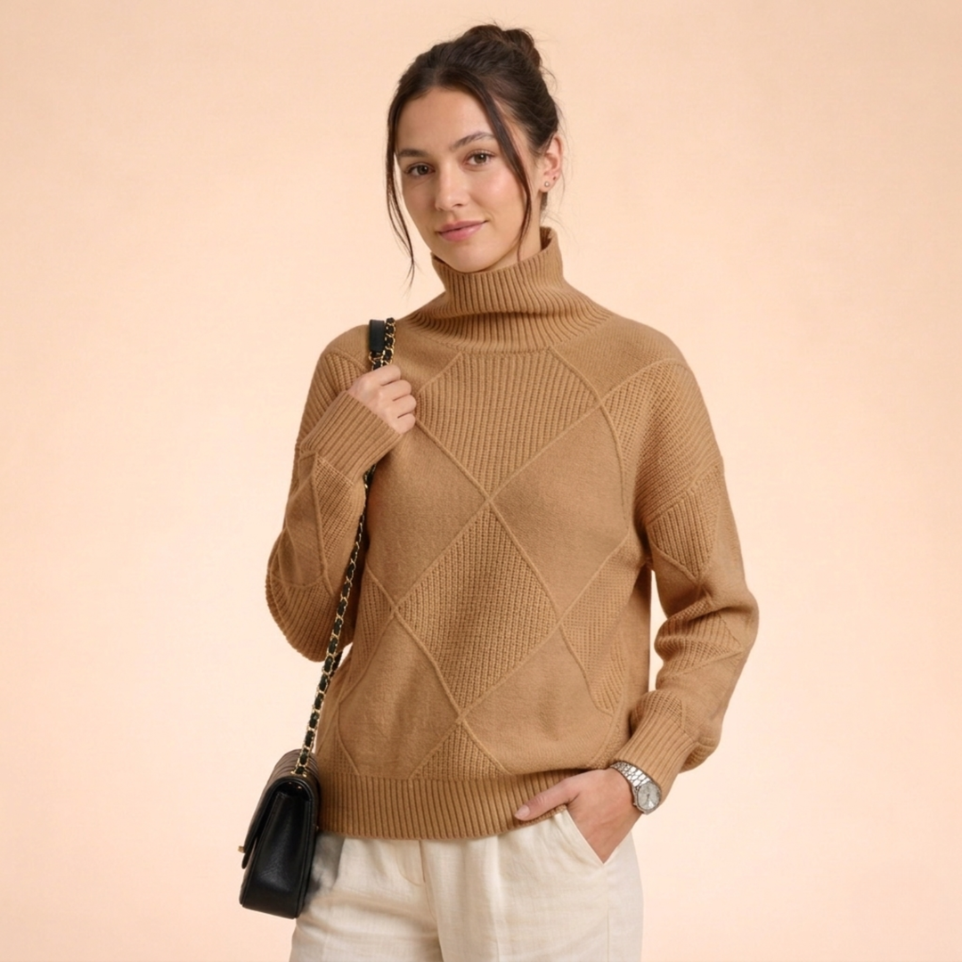 Sophia | Luxuriöser Kaschmir-Rollkragenpullover für Stil und Wärme 2