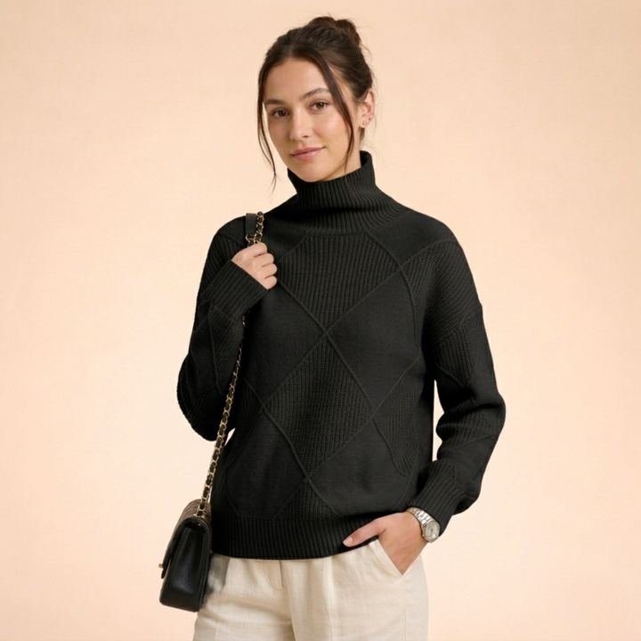 Sophia | Luxuriöser Kaschmir-Rollkragenpullover für Stil und Wärme 3