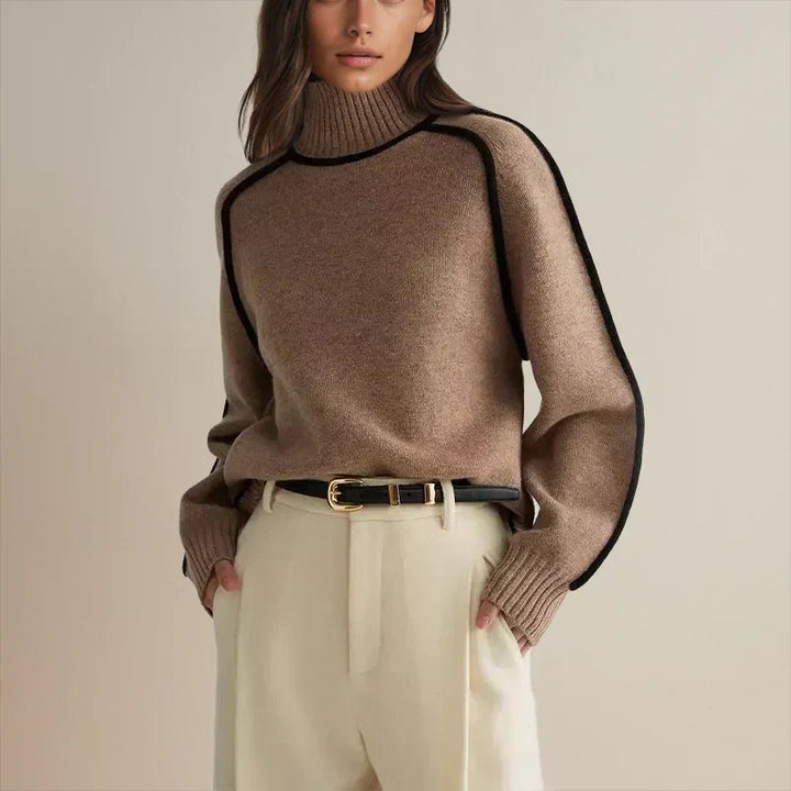 Sophie | Bequemer und warmer Oversize-Rollkragenpullover 0