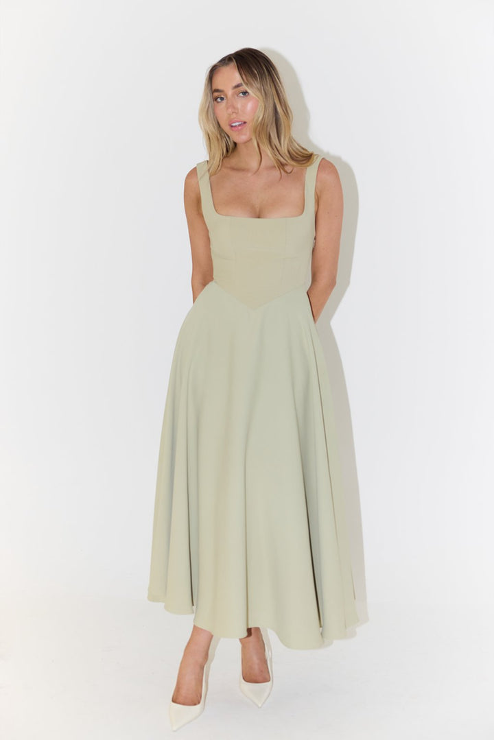 Sophie | Elegantes Festliches Kleid mit A-Linien-Silhouette und Quadrat-Ausschnitt 8