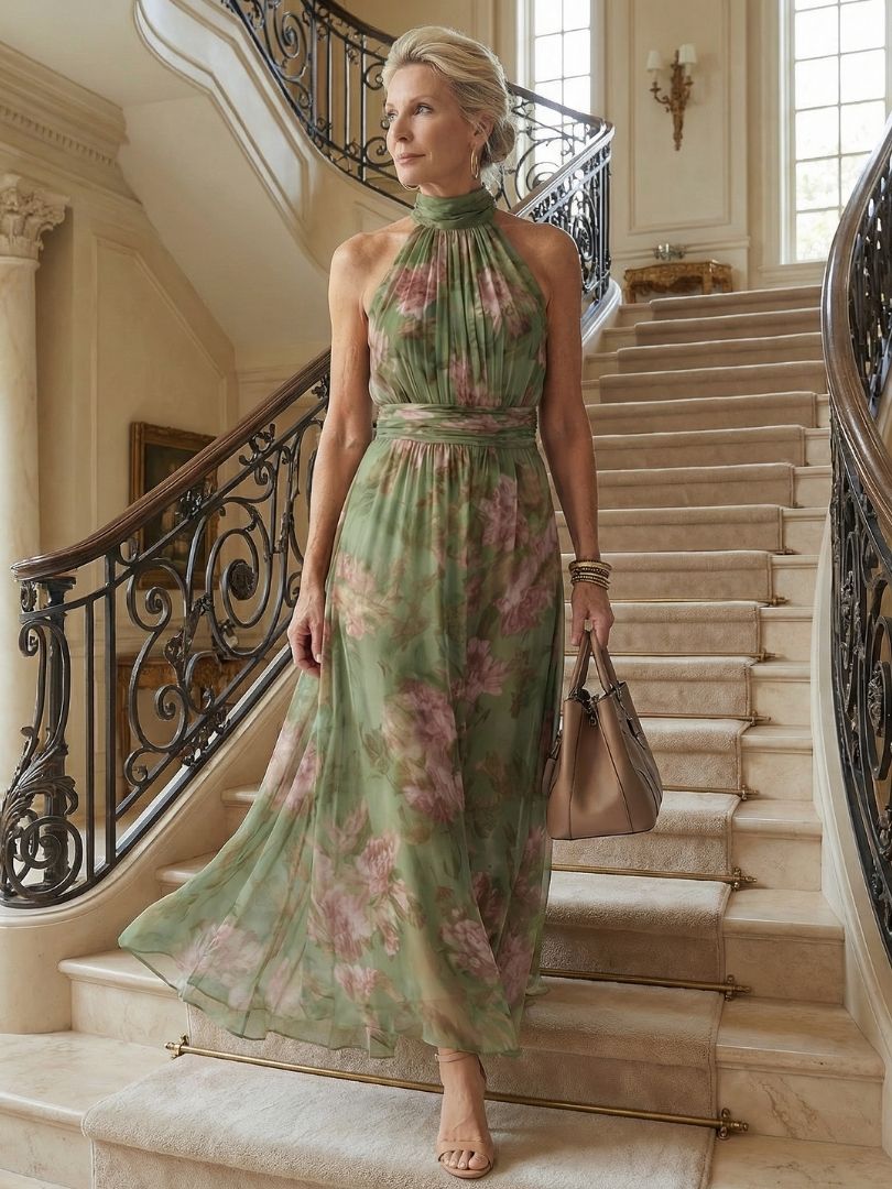 Sophie | Elegantes, Florales & Bequemes Damenkleid – Perfekt für Hochzeitsgäste und Festliche Anlässe 5