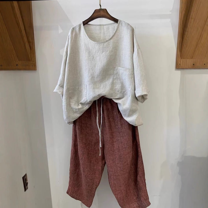 Sophie | Lässige und bequeme Leinen tunika top 3