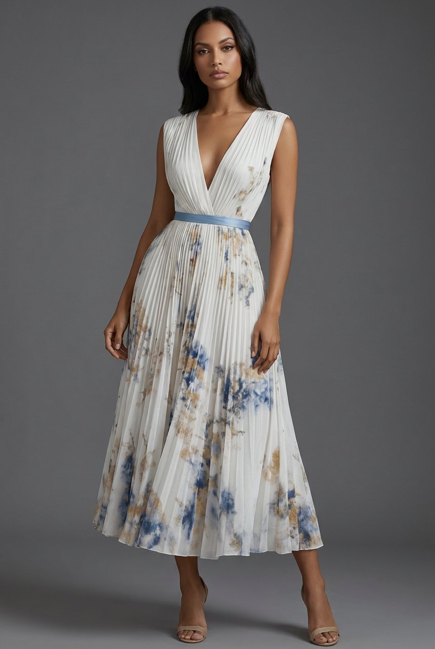 Sophie | Romantisches geblümtes Midikleid 2
