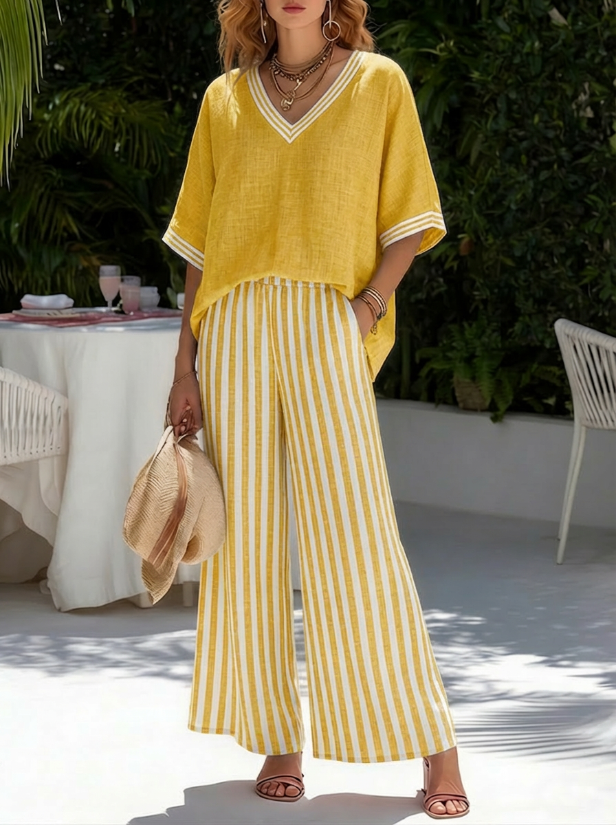 Tahlia | Elegantes Zweiteiler Set Damen – Hose und Oberteil für den Sommer 3