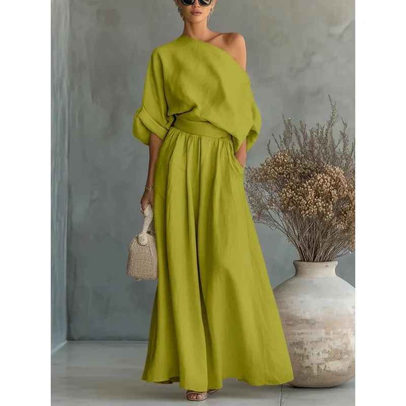 Thessaly | Schulterfreies, Elegantes &amp; Bequemes Damen Zweiteiler-Set 6