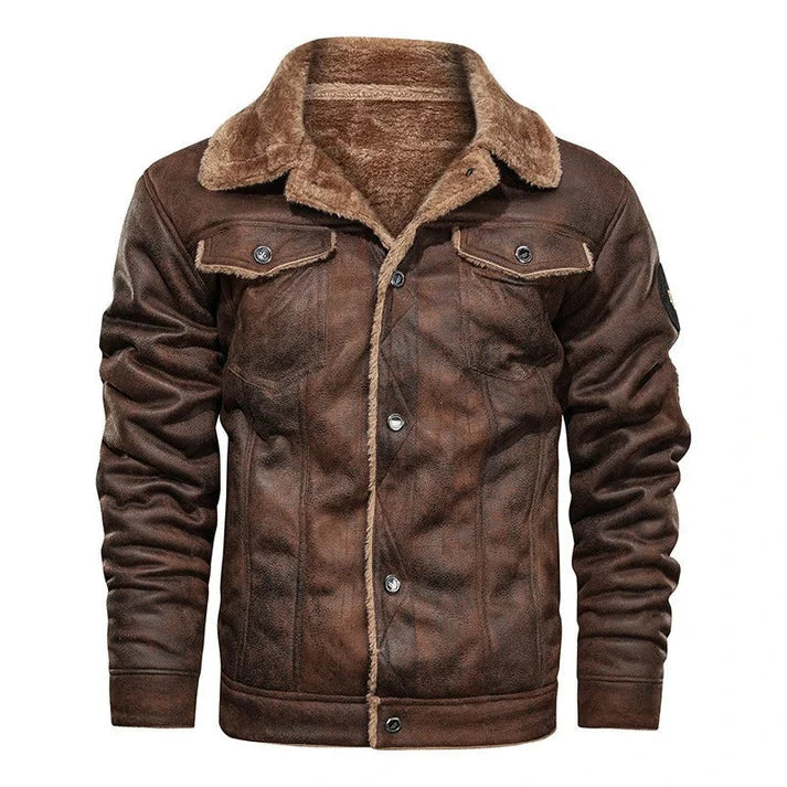 Velmoro | Stilvolle und lässige Lederbomberjacke 1
