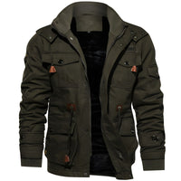 Peter | Praktische Militärjacke mit Fleece-Kapuze