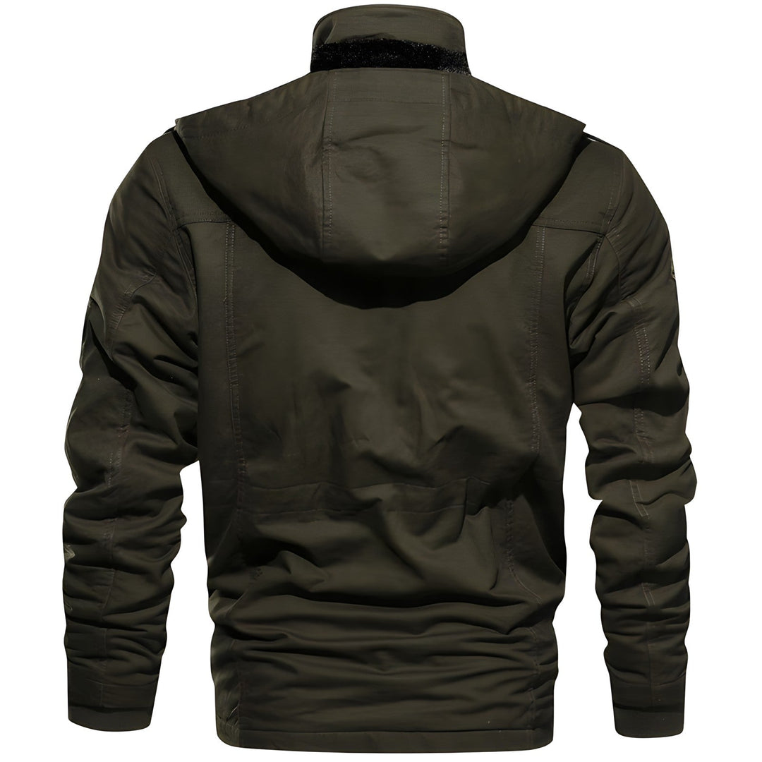 Vento | Praktische Militärjacke mit Fleece-Kapuze 2