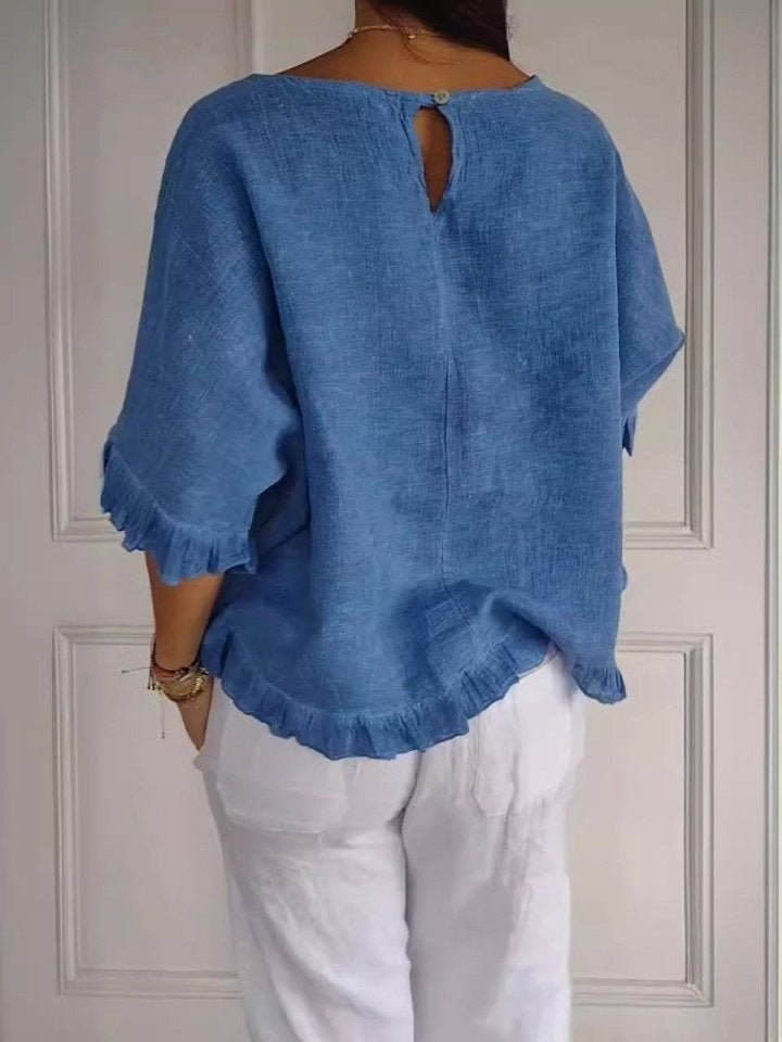 Victoria | Elegante und leichte Damen Leinenbluse 3