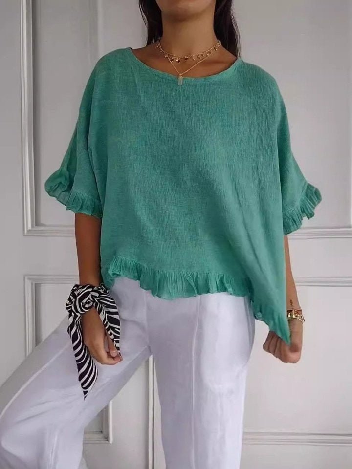 Victoria | Elegante und leichte Damen Leinenbluse 4