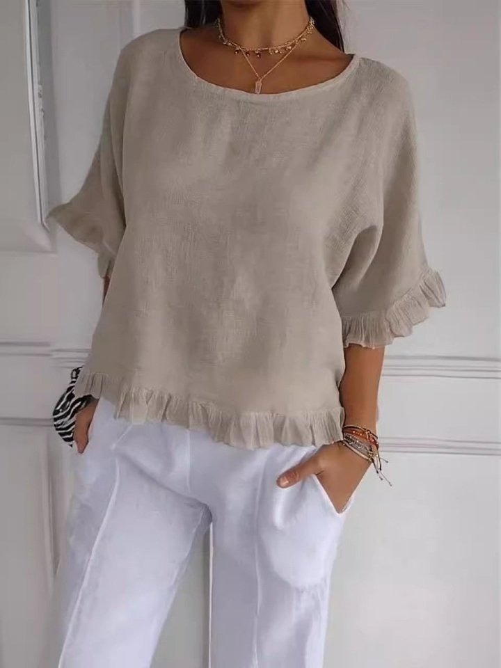 Victoria | Elegante und leichte Damen Leinenbluse 5